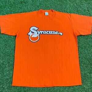 Retro Syracuse University National Screenprint Orange College Fan T-Shirt